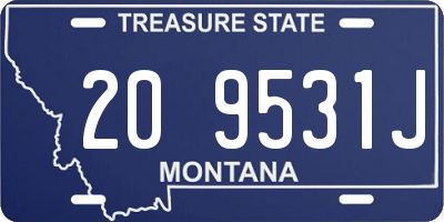 MT license plate 209531J