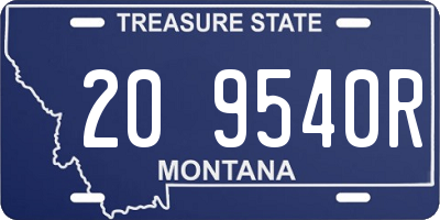 MT license plate 209540R
