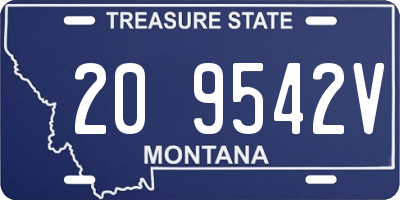 MT license plate 209542V