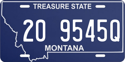 MT license plate 209545Q