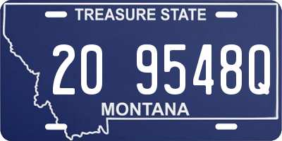 MT license plate 209548Q