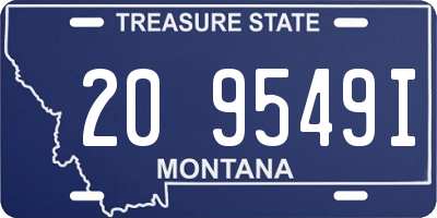 MT license plate 209549I