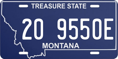 MT license plate 209550E