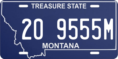 MT license plate 209555M