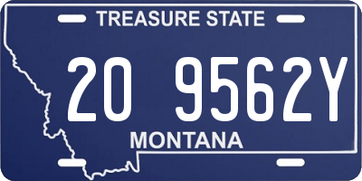 MT license plate 209562Y