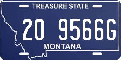 MT license plate 209566G