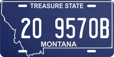 MT license plate 209570B