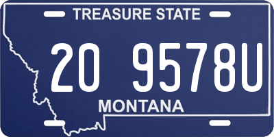 MT license plate 209578U