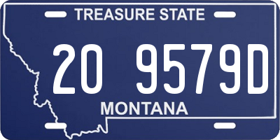 MT license plate 209579D