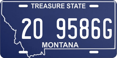 MT license plate 209586G