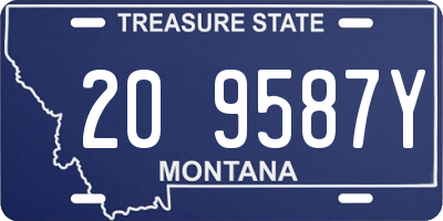 MT license plate 209587Y