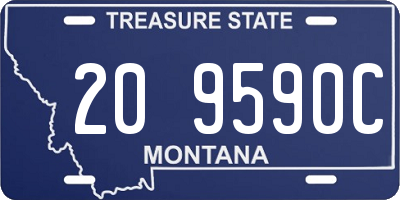 MT license plate 209590C