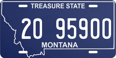 MT license plate 209590O