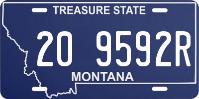 MT license plate 209592R