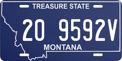 MT license plate 209592V