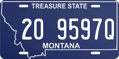 MT license plate 209597Q