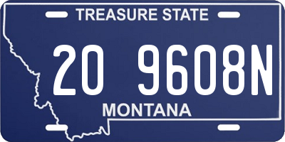 MT license plate 209608N