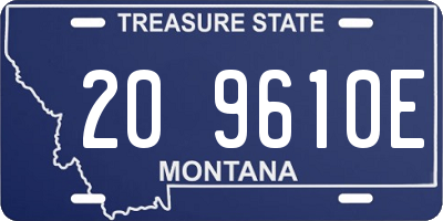 MT license plate 209610E
