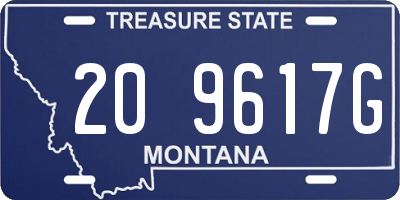MT license plate 209617G