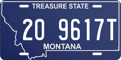 MT license plate 209617T