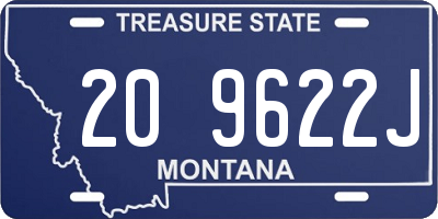 MT license plate 209622J