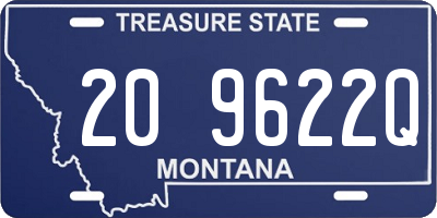 MT license plate 209622Q