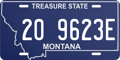 MT license plate 209623E