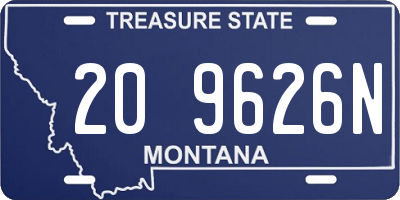 MT license plate 209626N