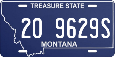 MT license plate 209629S
