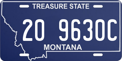 MT license plate 209630C