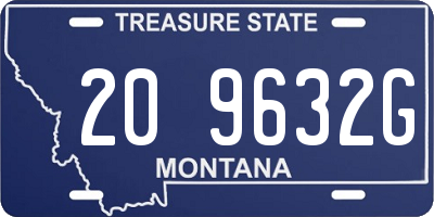 MT license plate 209632G
