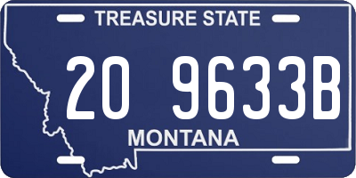 MT license plate 209633B