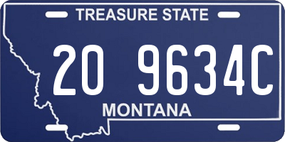 MT license plate 209634C