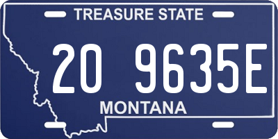MT license plate 209635E