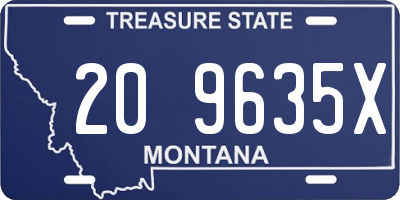 MT license plate 209635X