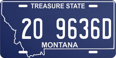 MT license plate 209636D