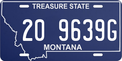 MT license plate 209639G