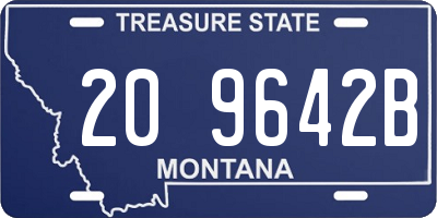 MT license plate 209642B