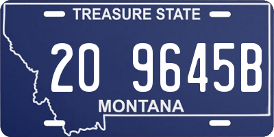 MT license plate 209645B