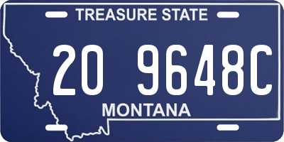 MT license plate 209648C