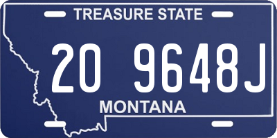 MT license plate 209648J