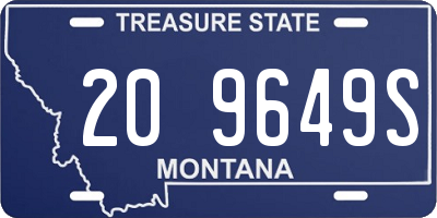 MT license plate 209649S