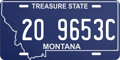 MT license plate 209653C