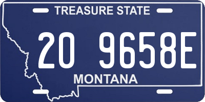 MT license plate 209658E