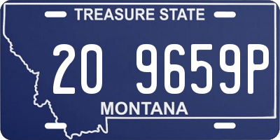 MT license plate 209659P