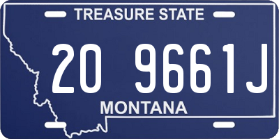 MT license plate 209661J