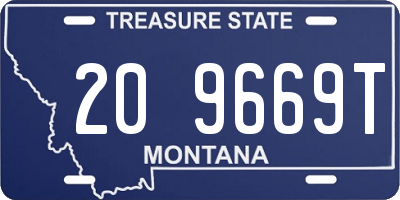 MT license plate 209669T