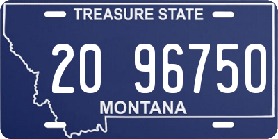 MT license plate 209675O
