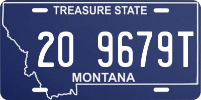 MT license plate 209679T