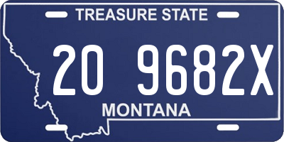 MT license plate 209682X